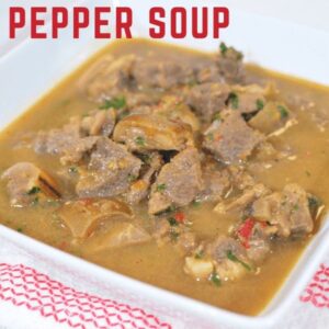 Beef pepper soup